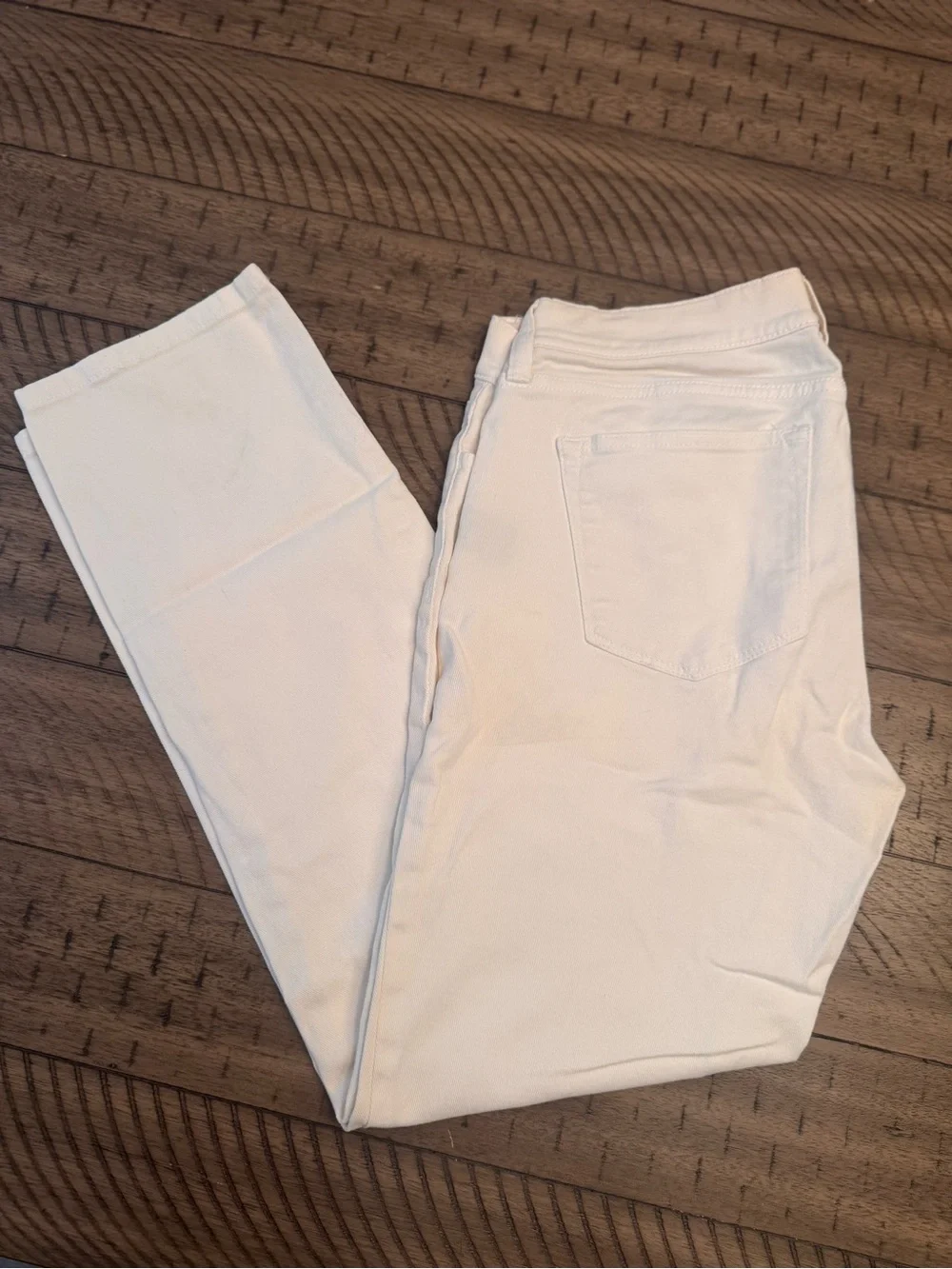 LRL LAUREN JEANS CO RALPH LAUREN White Modern Straight Ankle Jeans